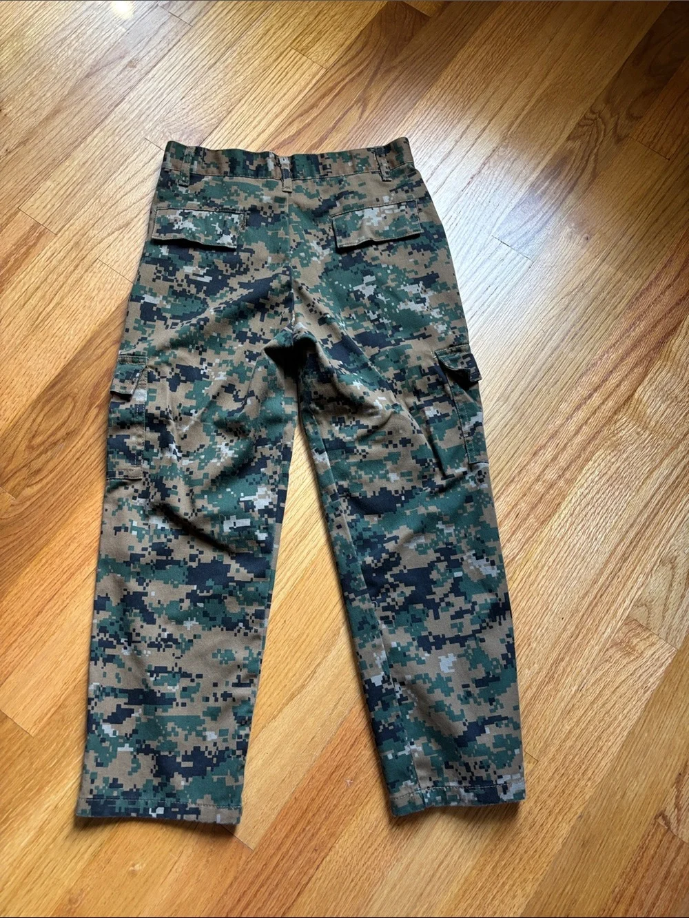 Kids Marine Corp Woodland Camouflage Military Costume Set - small (6-8)